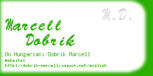 marcell dobrik business card